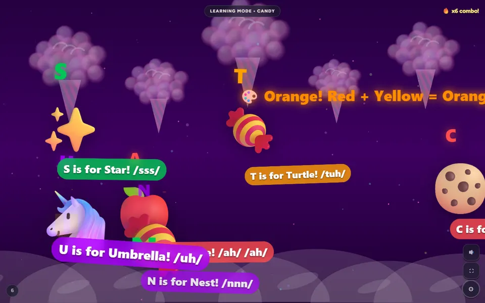 Candy world in Little Keys during play
