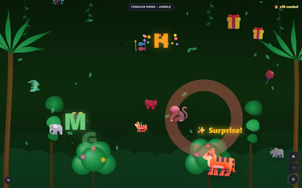 Little Keys Jungle world during play